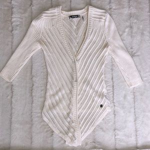 Cream crochet Guess cardigan. Size XS.